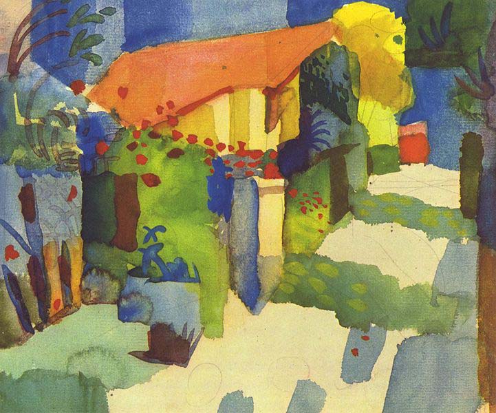 August Macke Haus im Garten